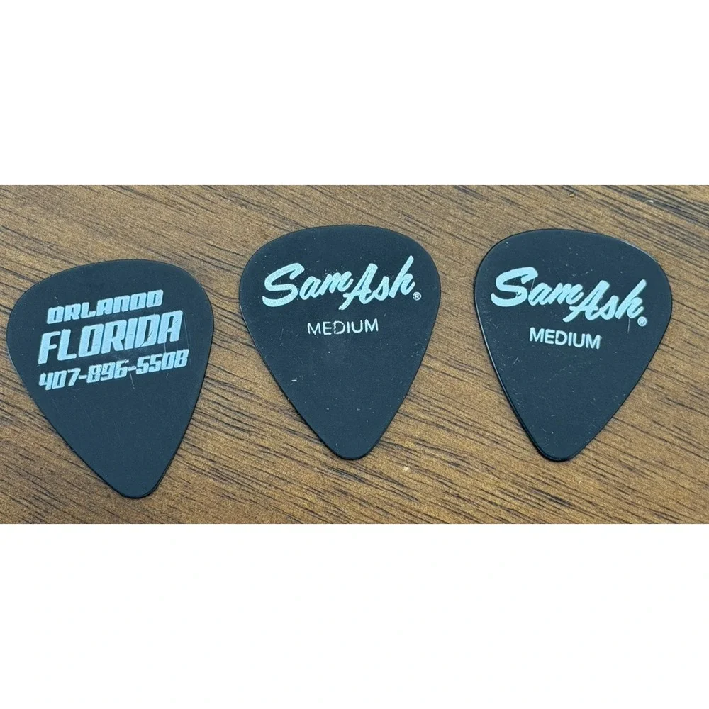 Lot of 3 Sam Ash‎ Music Orlando Florida Medium Guitar Picks Black